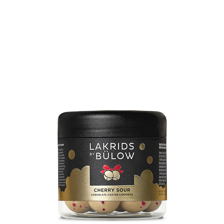 Lakrids Sour Cherry – White Chocolate & Cherry Coated Sweet Liquorice
