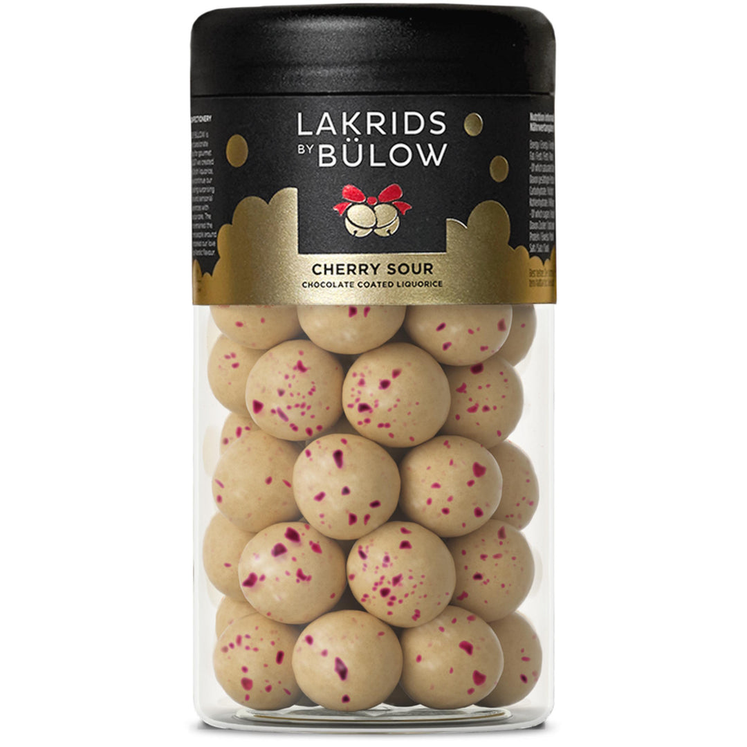 Lakrids Sour Cherry – White Chocolate & Cherry Coated Sweet Liquorice