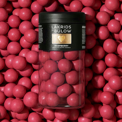 Lakrids Winter Crunchy Raspberry  - Pink Raspberries & White Chocolate Coated Liquorice-Lakrids by Bülow - - Lakrids by Bülow Winter Golden