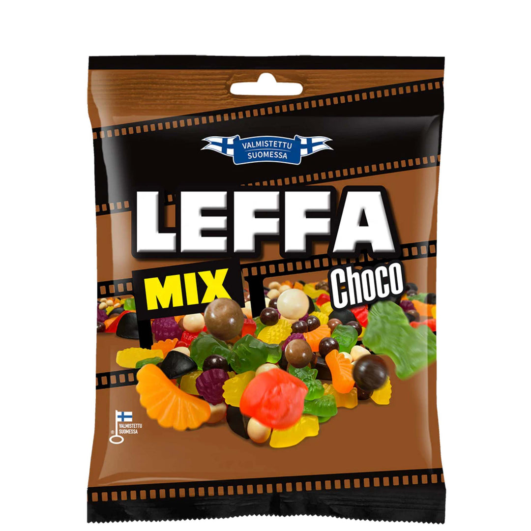 Leffamix Choco - Fruit Gum, Chjocolate & Sweet Liquorice Mix - 100g