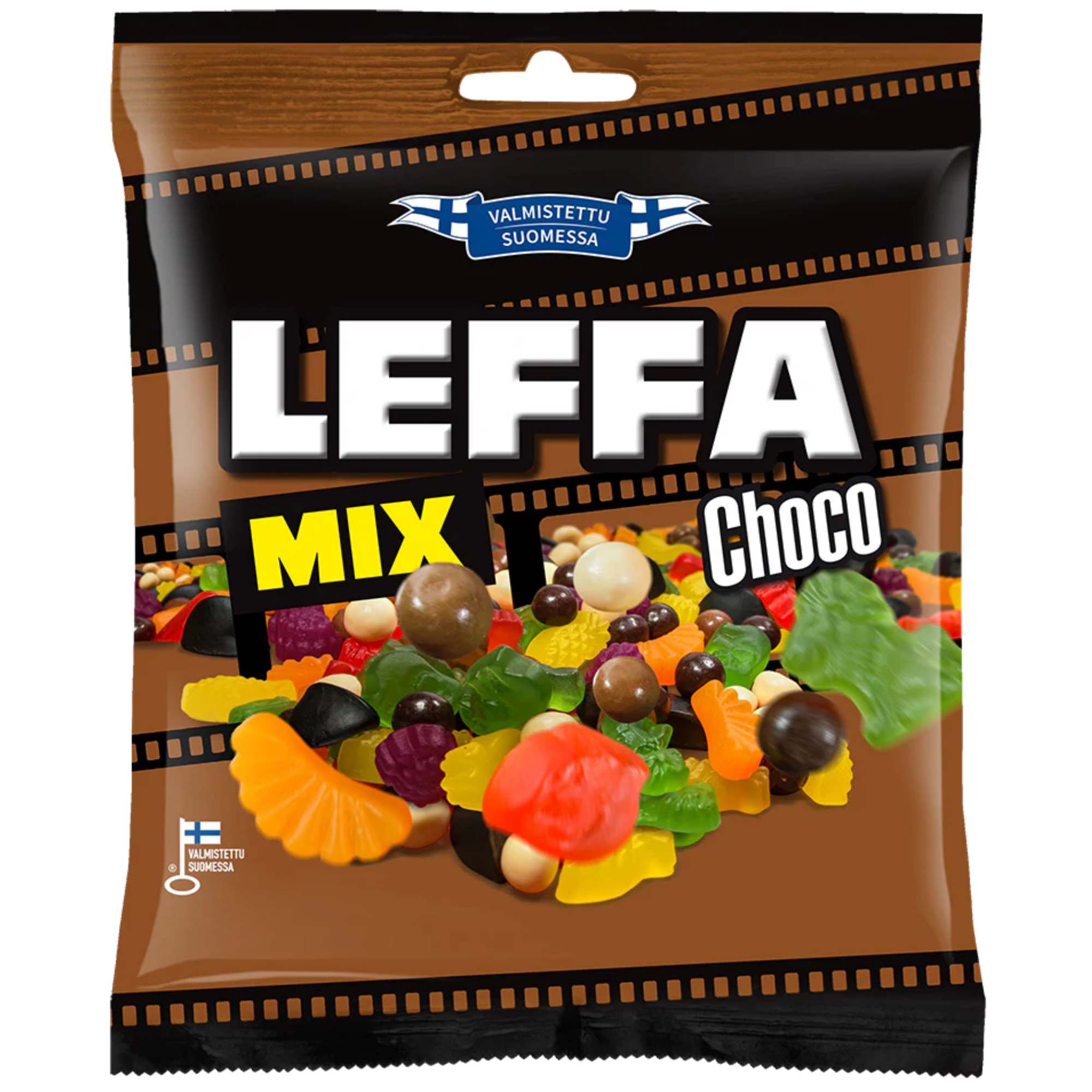Leffamix Choco - Fruit Gum, Chocolate & Sweet Liquorice Mix
