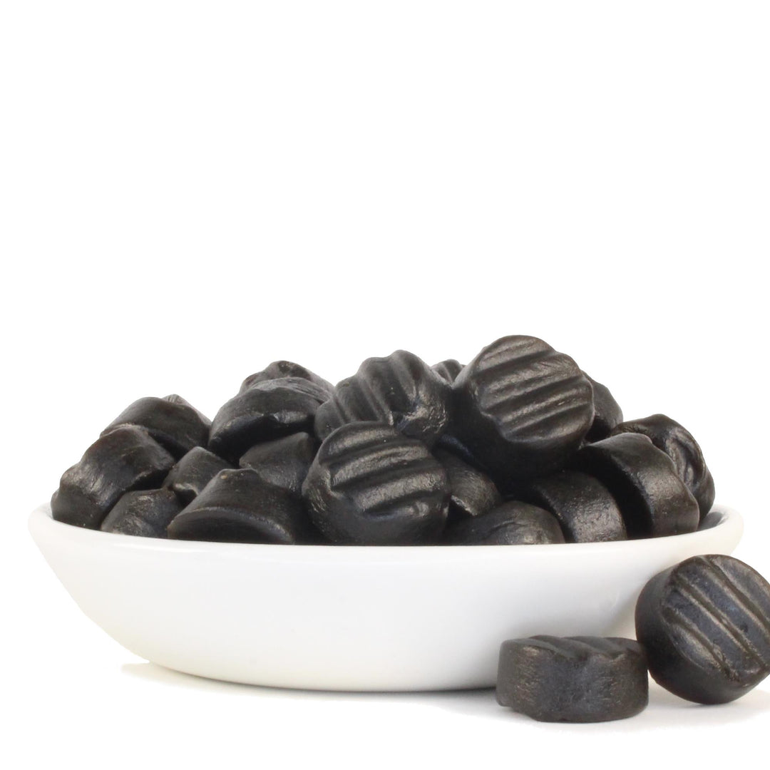 Lion Sweets Poor Bens – Hard Black Sweet Mild Liquorice & Aniseed Gums