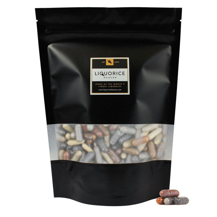 Meenk Luxe Dropstaafjes – Salmiak Coated Comfits with a Sweet Liquorice Core