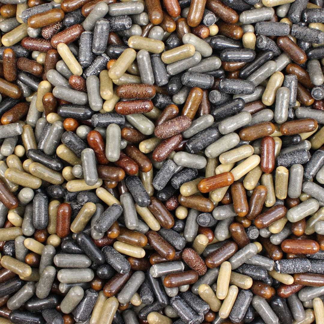 Meenk Luxe Dropstaafjes – Salmiak Coated Comfits with a Sweet Liquorice Core