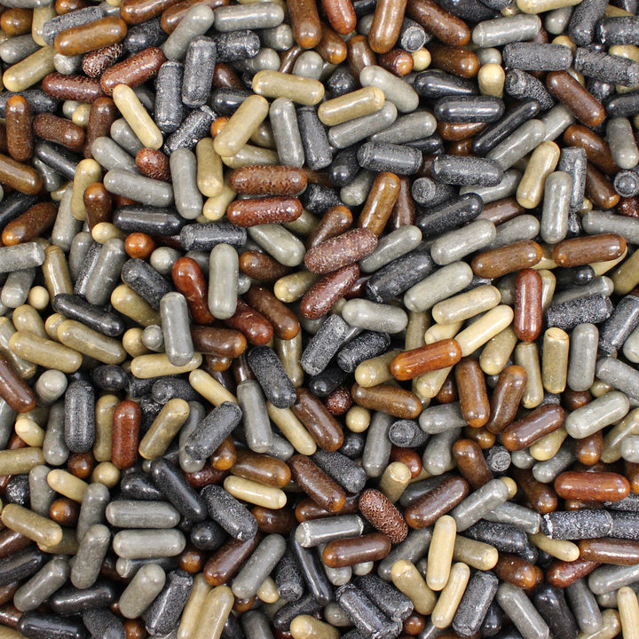 Meenk Luxe Dropstaafjes – Salmiak Coated Comfits with a Sweet Liquorice Core
