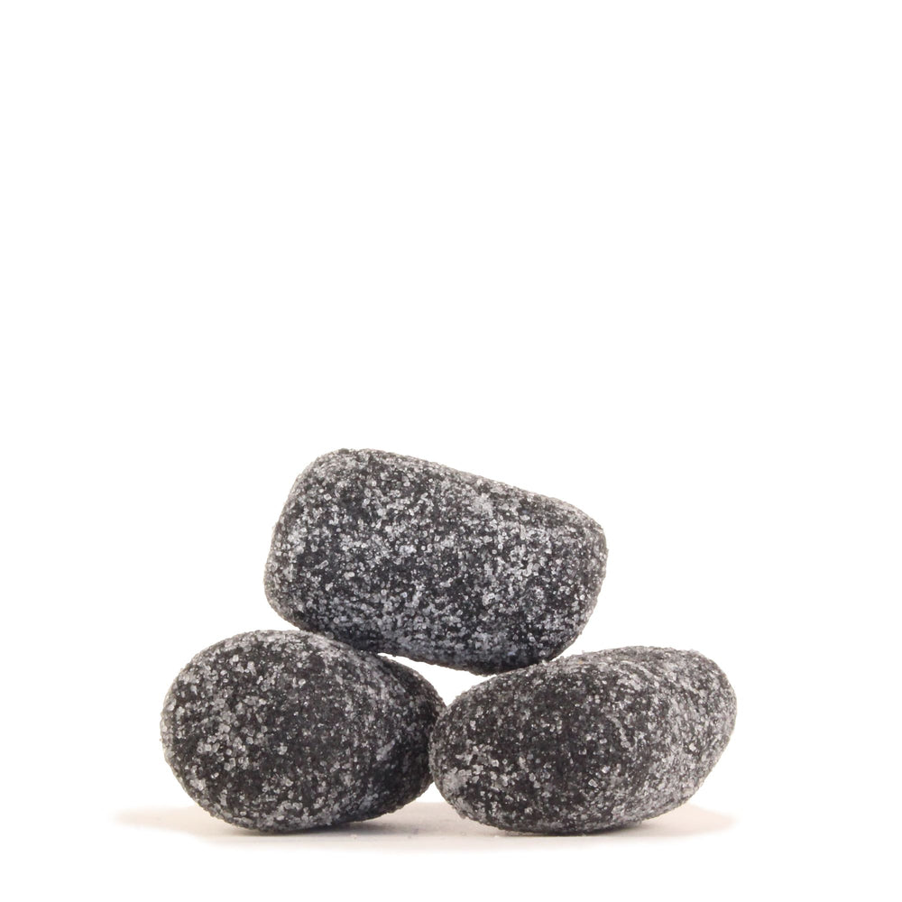 Meenk Salmiak Truffles – Sugar Coated Black Caramel Liquorice With Soft Salmiak