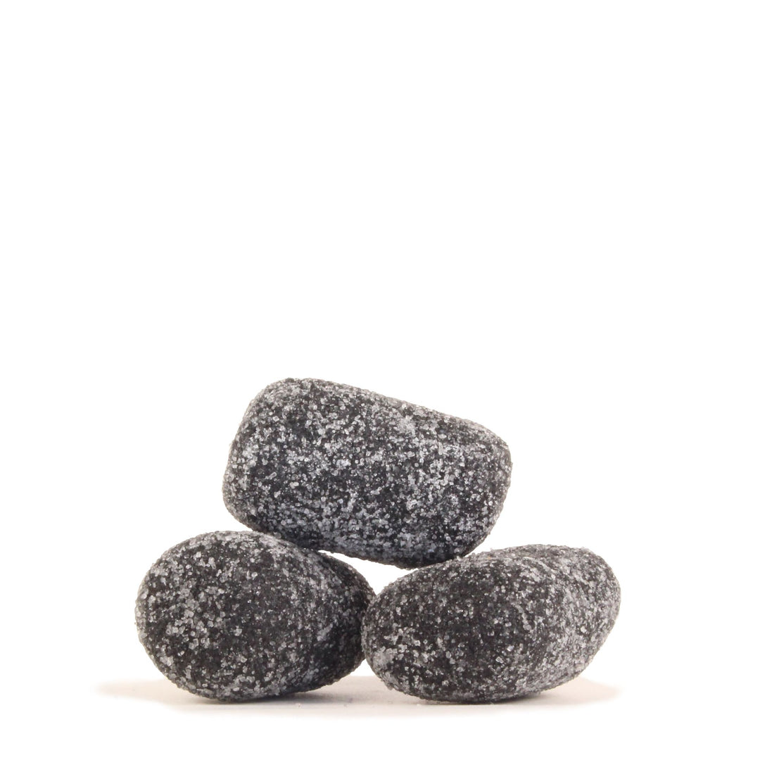 Meenk Salmiak Truffles – Sugar Coated Black Caramel Liquorice With Soft Salmiak