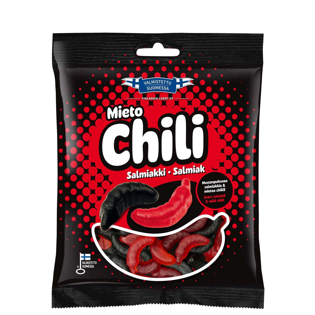 Finlandia Mieto Chili Salmiakki – Mild Chili & Salty Liquorice Gums