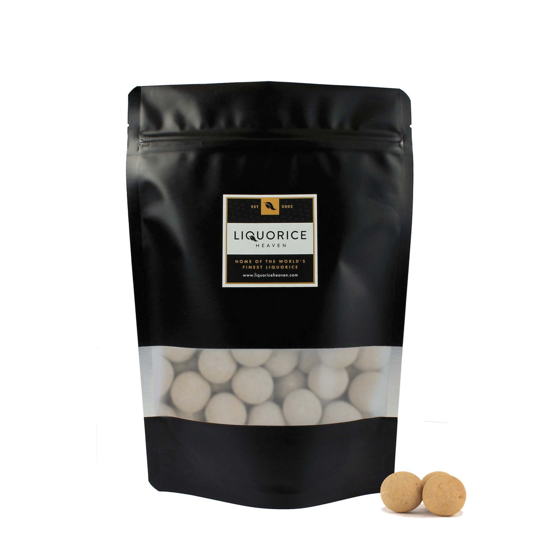Narr White Chocolate & Sweet Liquorice Coated in Liquorice Powder