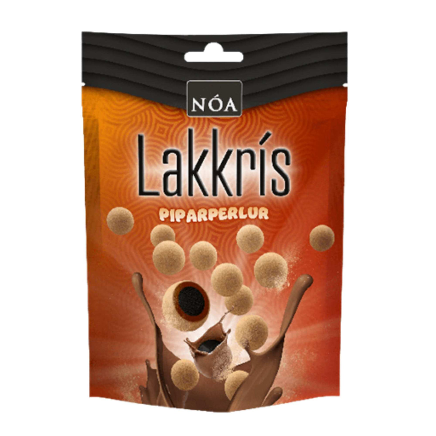 Nóa Pipar Lakkrís Piparperlur – Chocolate Coated Liquorice Balls (125g)