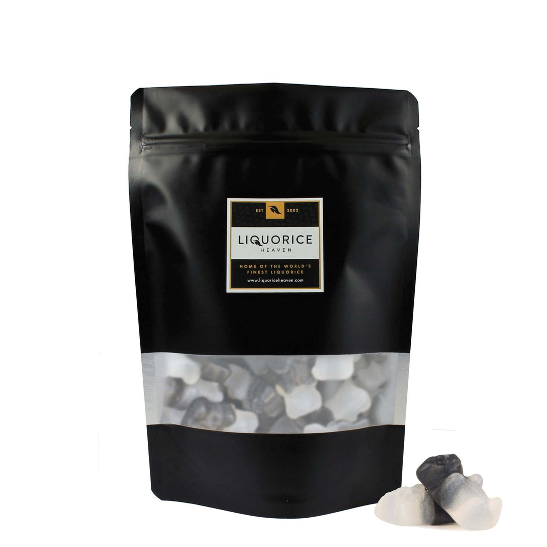 Pandabeertjes Drop-mint – Peppermint & Mild Salt Liquorice Gummy Bears