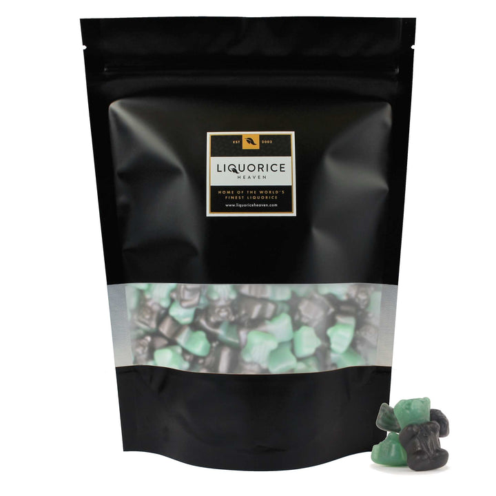 Pandabeertjes Drop-mint – Peppermint & Mild Salt Liquorice Gummy Bears