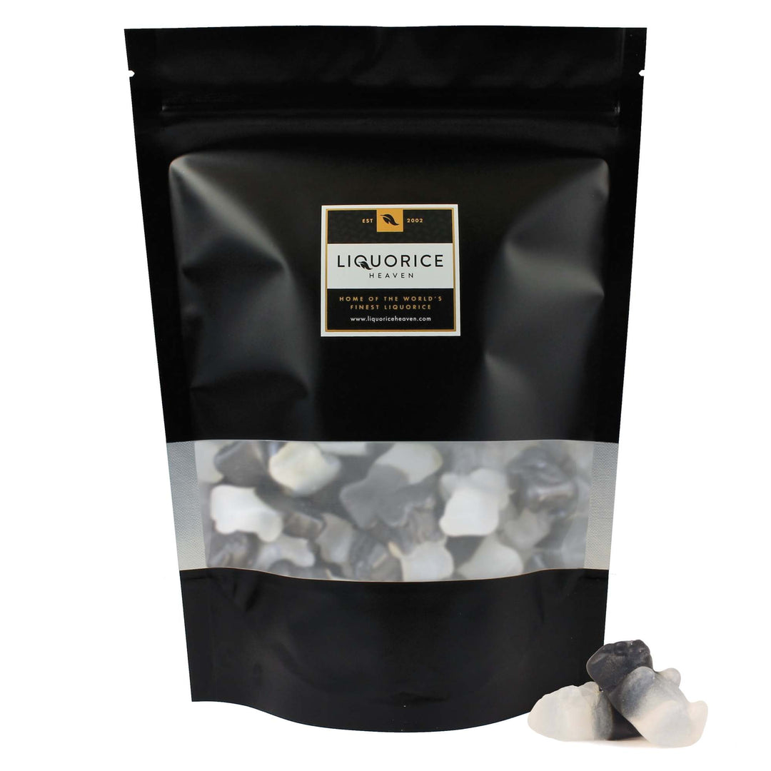 Pandabeertjes Drop-mint – Peppermint & Mild Salt Liquorice Gummy Bears