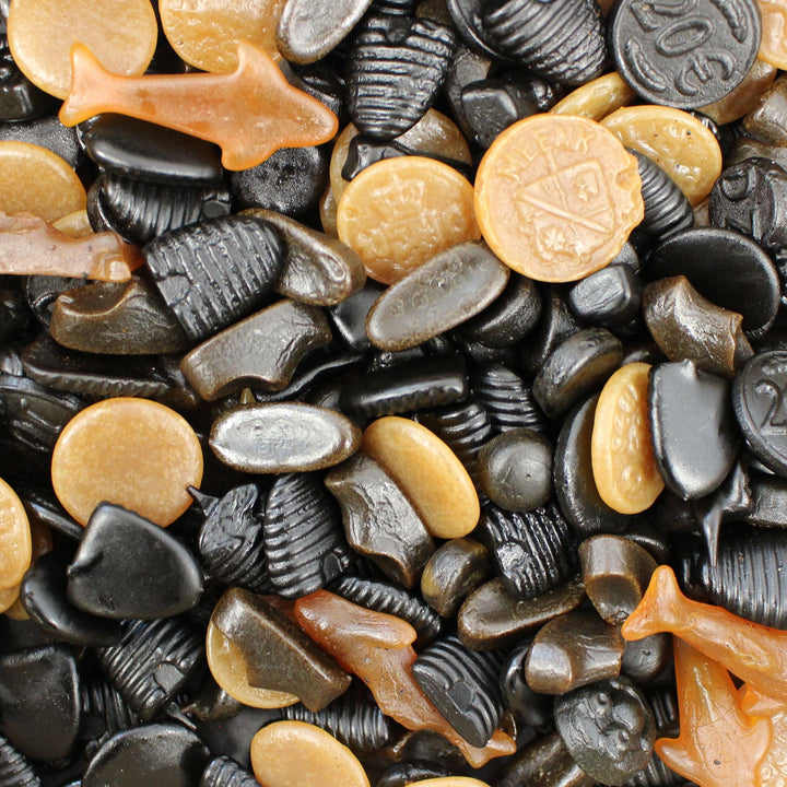 Partijdrop - Dutch Black Liquorice. Mix Of Sweet, Single & Double Salt + Honey