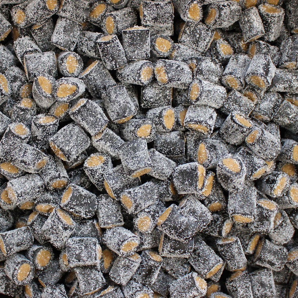 Porvoon Lakritsi Fondant Filled Salmiakki (Salty) Black Liquorice