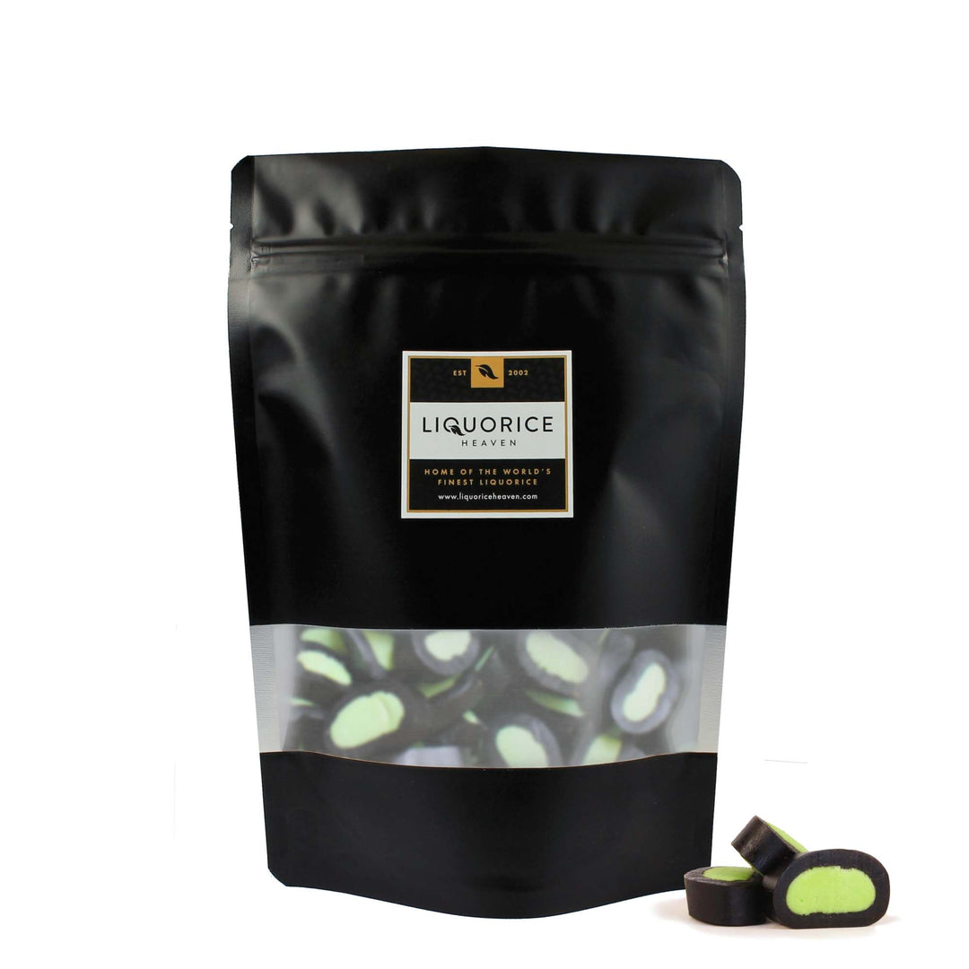 Porvoon Lakritsi Giant Apple Flavoured Sweet Black Liquorice Bites