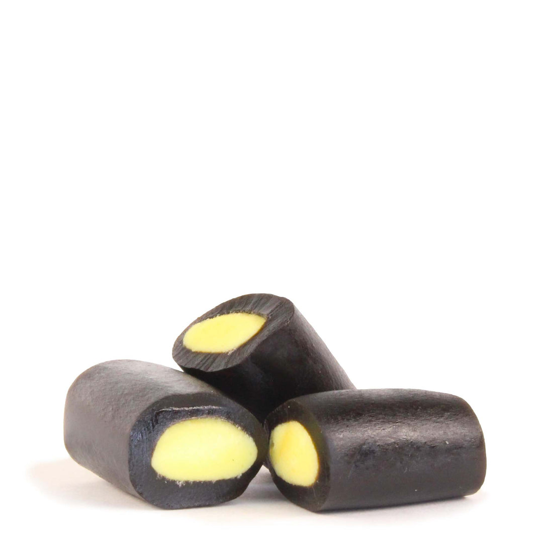 Porvoon Lakritsi Lemon Filled Sweet Black Liquorice