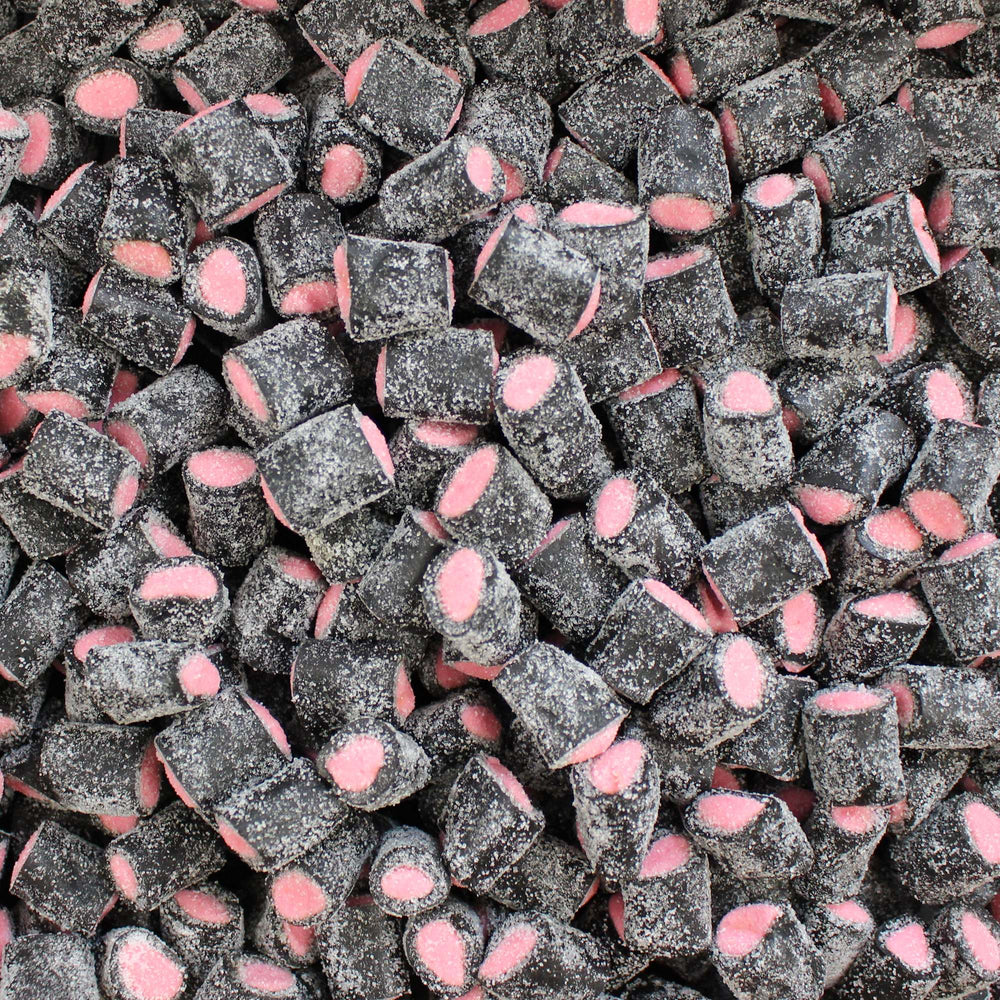 Porvoon Lakritsi Raspberry Fondant Filled Salmiakki (Salty) Black Liquorice