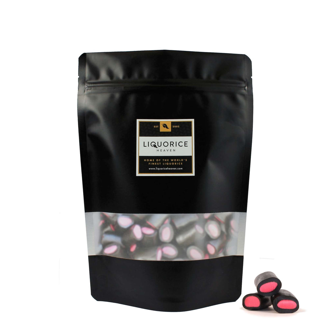 Porvoon Lakritsi Strawberry Filled Sweet Black Liquorice
