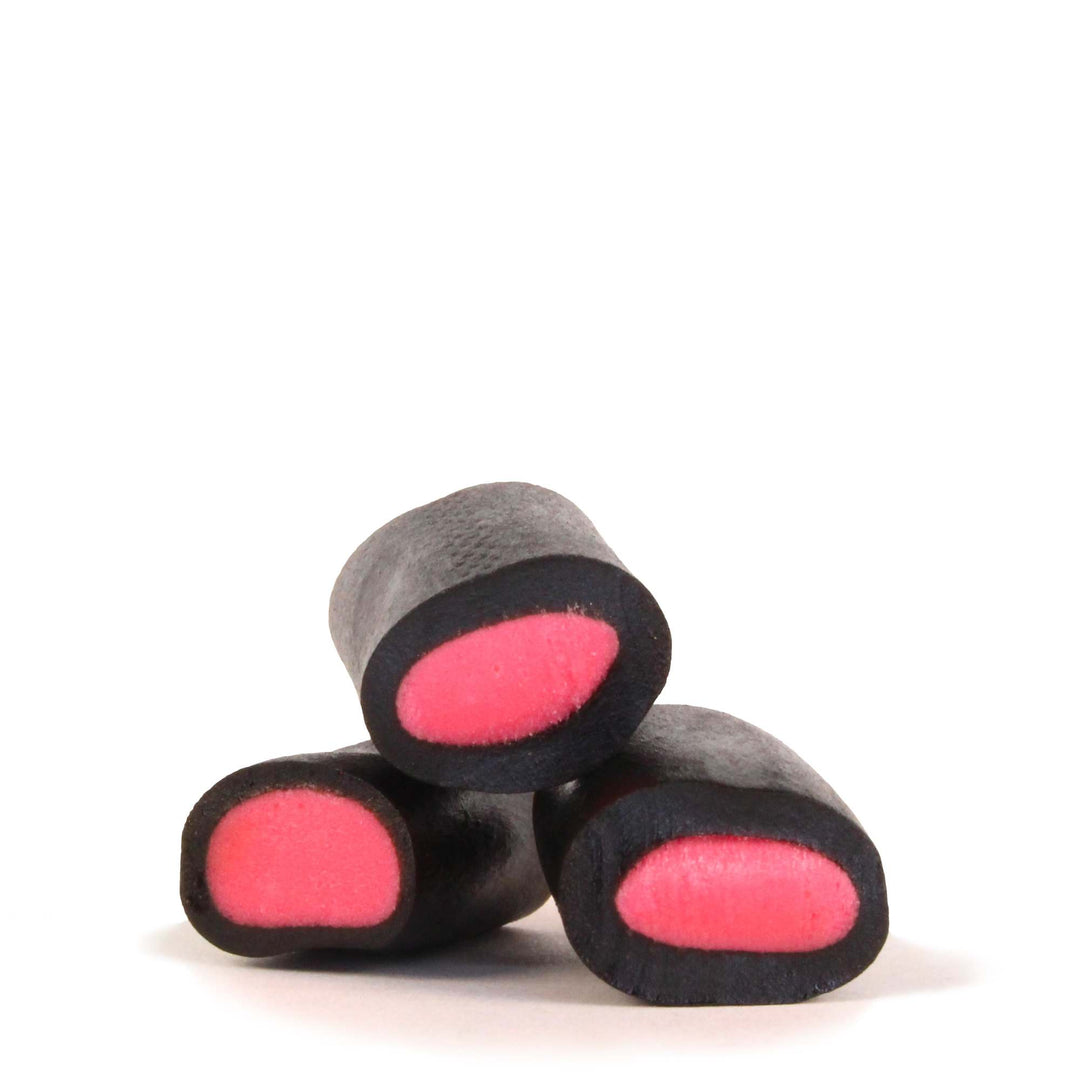 Porvoon Lakritsi Strawberry Filled Sweet Black Liquorice
