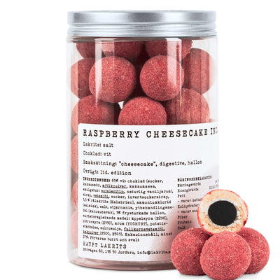 Raspberry Cheesecake Inc. – Slow Cooked Liquorice, Crunchy White Choc & Raspberry