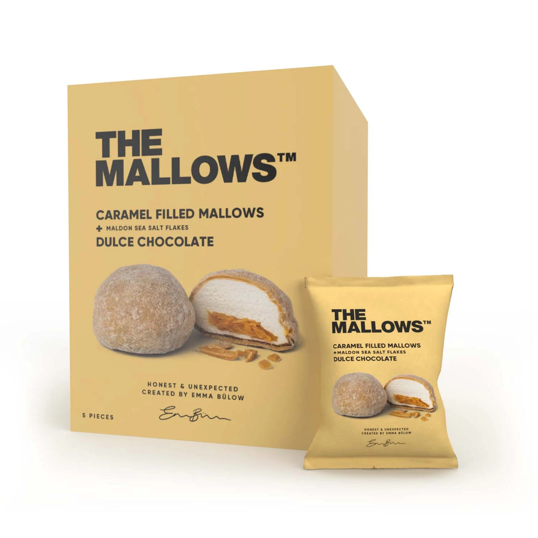 Caramel Filled Mallows – Dulce Chocolate & Maldon Sea Salt (5x 16g)