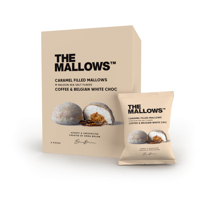 Caramel Filled Mallows - With Coffee & White Chocolate (5x 16g)