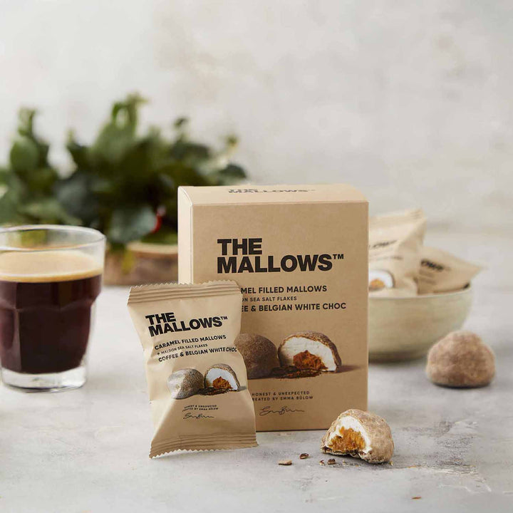 Caramel Filled Mallows - With Coffee & White Chocolate (5x 16g)