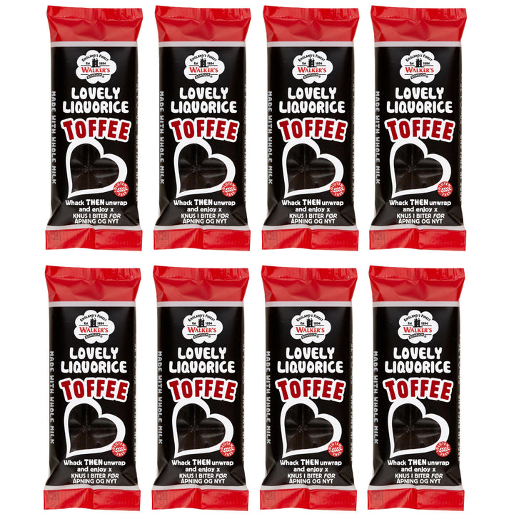 Walker's Nonsuch Lovely Liquorice Toffee Bars – 50g - pack of 8