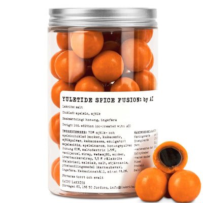 Yuletide Spice Fusion - Salt Liquorice, Milk Orange Chocolate, Honey & Ginger
