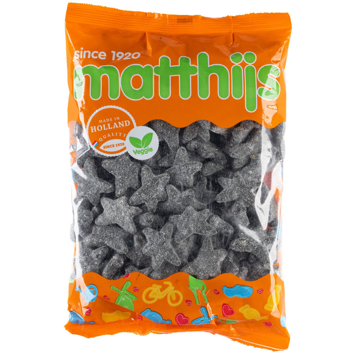 Gezoute Zeesterren (Salty Starfish) - Dutch Double Salt Liquorice Gums