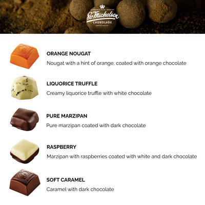 Large Sv. Michelsen Luxury Gift Selection Box (Cream) – Handmade Chocolates, Truffles & Liquorice Dragées