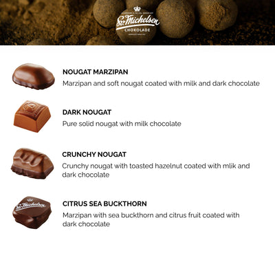 Large Sv. Michelsen Luxury Gift Selection Box (Cream) – Handmade Chocolates, Truffles & Liquorice Dragées