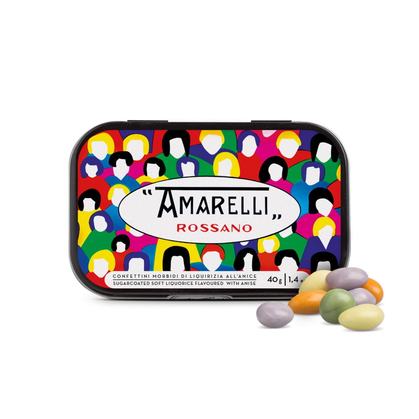 Amarelli Colorizia 40g Tin - Anise Flavoured Sugar Coated Liquorice-Italian Liquorice-Liquorice Heaven