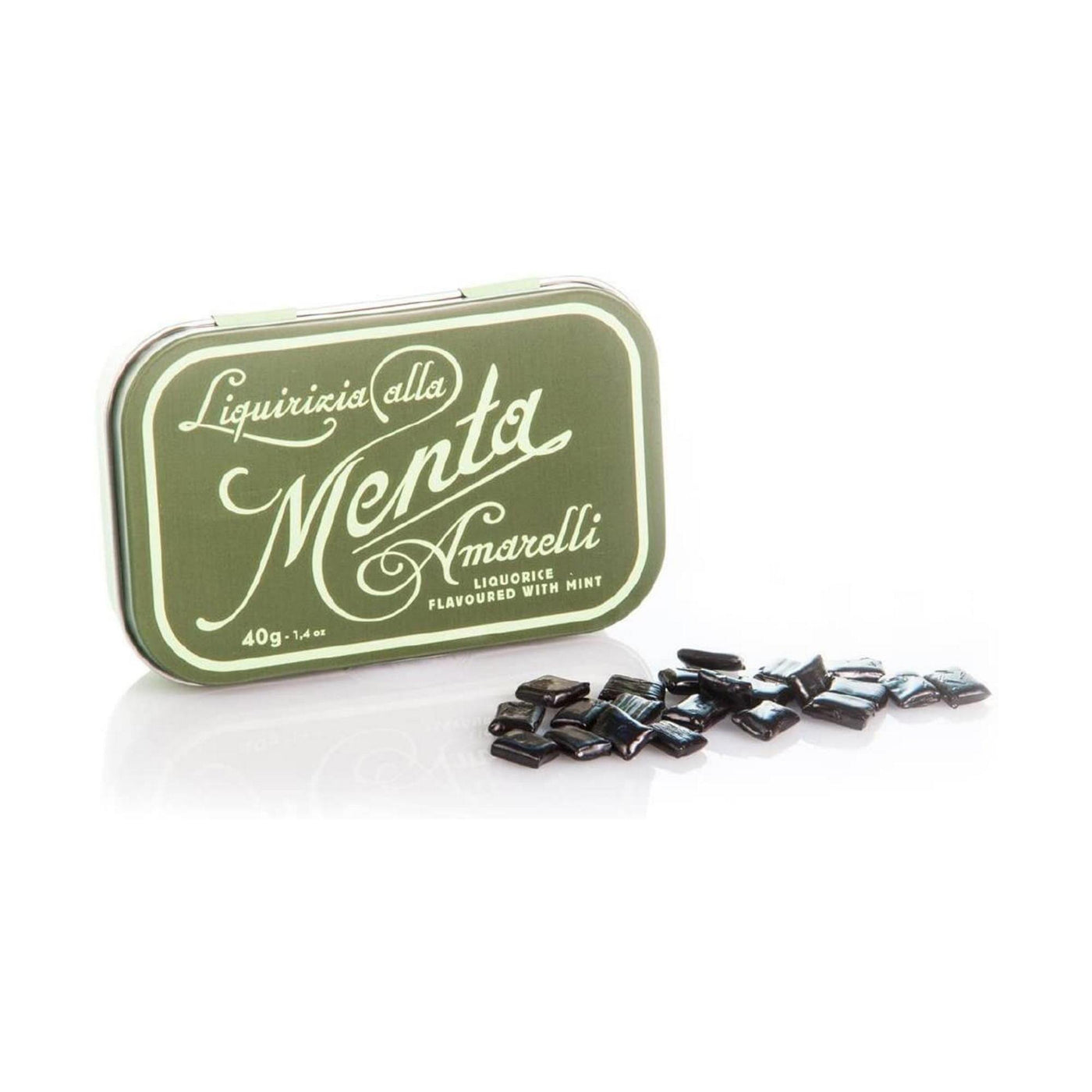 Amarelli Favette 40g Tin - Italian Pure Liquorice Flavoured With Mint-Italian Liquorice-Liquorice Heaven