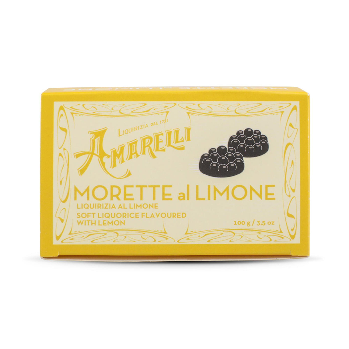 Amarelli Morette Al Limone - Soft Italian Liquorice Lemon flavoured Gums-Italian Liquorice-Liquorice Heaven