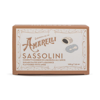 Amarelli Sassolini - Vanilla & Anise Flavoured Sugar Coated Liquorice-Italian Liquorice-Liquorice Heaven