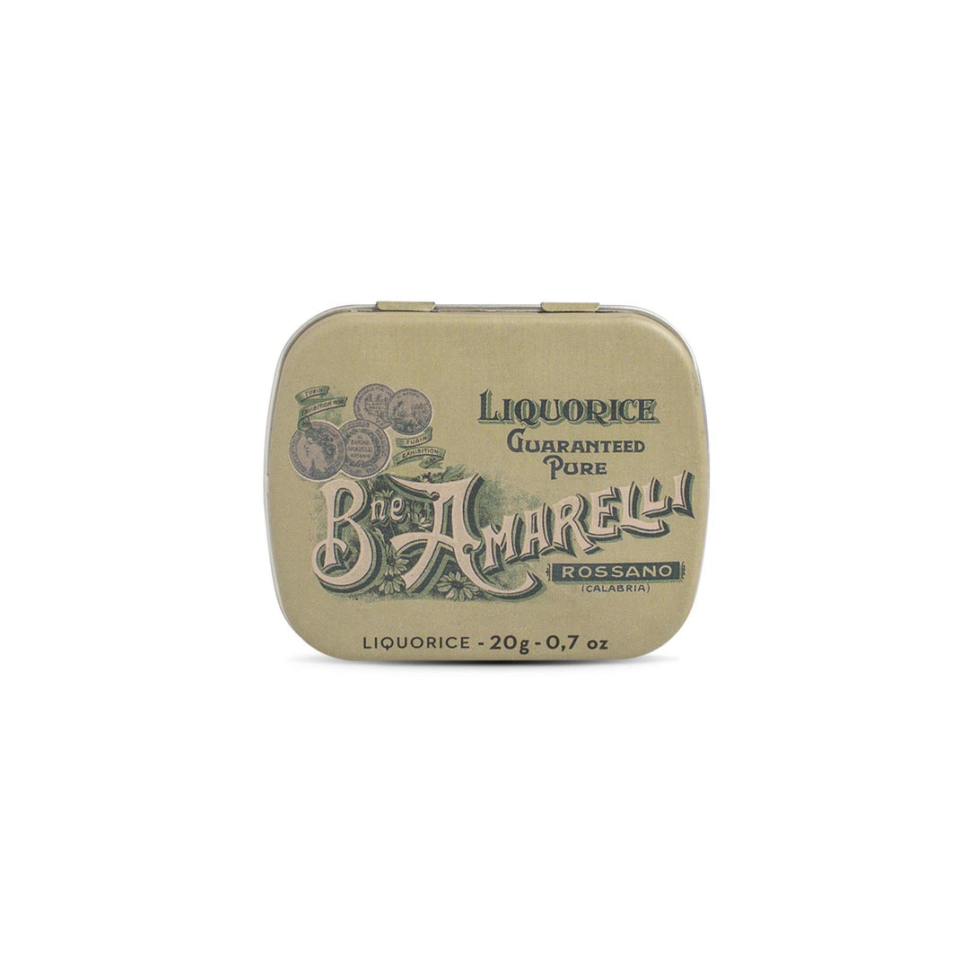 Amarelli Spezzatina 20g 'Old England' Tin - Italian Pure Black Liquorice-Italian Liquorice-Liquorice Heaven