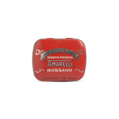 Amarelli Spezzatina 20g 'Rosso' Tin - Italian Pure Black Liquorice-Italian Liquorice-Liquorice Heaven