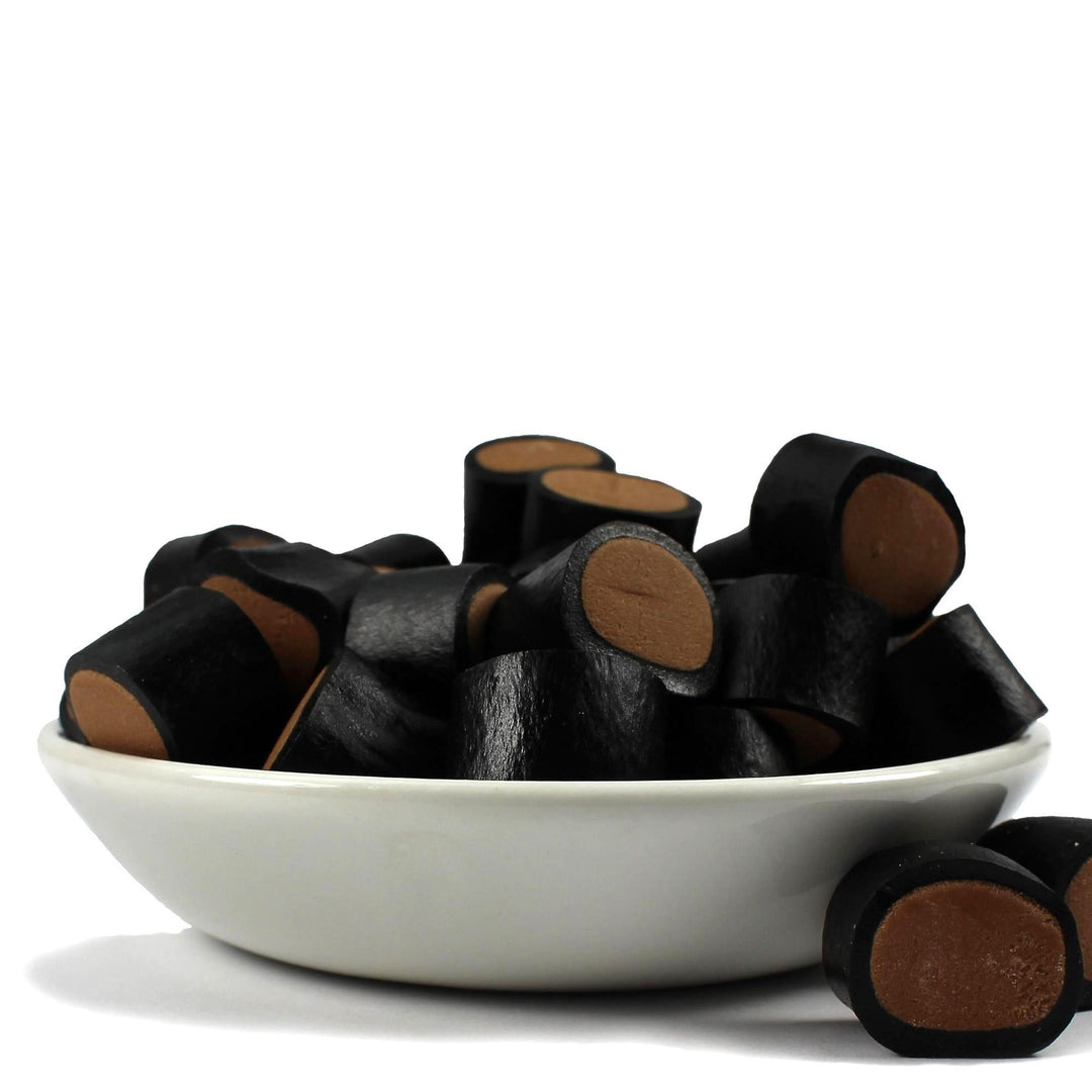 Chocolate Cream Rocks – Fondant Filled Sweet Liquorice Tubes