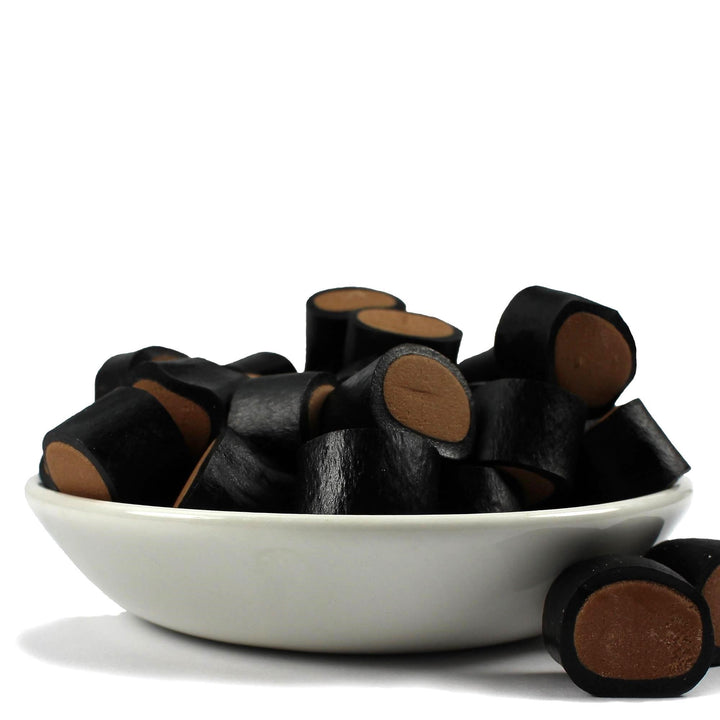 Chocolate Cream Rocks – Fondant Filled Sweet Liquorice Tubes