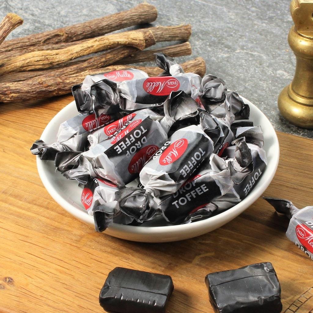 Drop Toffee Dutch Salmiak (Salty) Vegan Liquorice Toffee