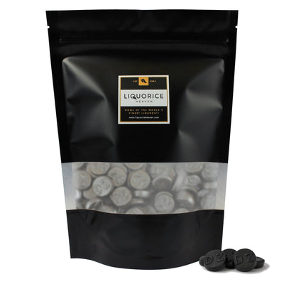 Dubbel Zout Rond, Dutch Double Salt Liquorice. Gluten free, Vegetarian-500g-Liquorice Heaven