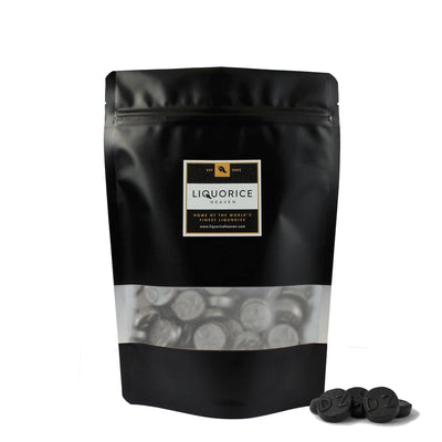 Dubbel Zout Rond, Dutch Double Salt Liquorice. Gluten free, Vegetarian-250g-Liquorice Heaven