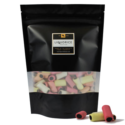 Dutch Liquorice and Fruit Mounties - Sweet & Mild Liquorice Sweets - 500g - Liquorice Heaven