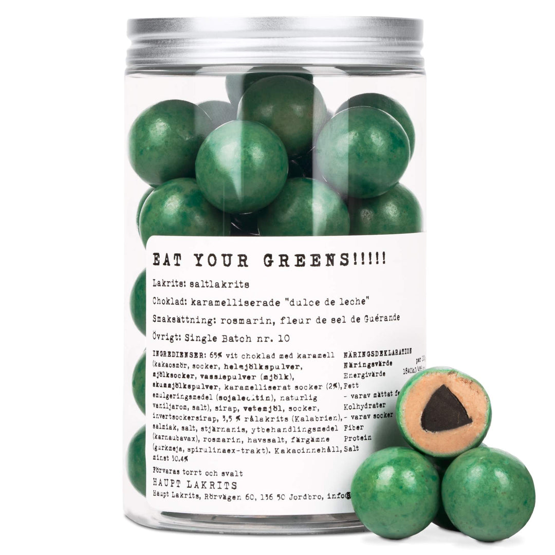 Eat Your Greens – Salt Liquorice, Dulce De Leche & Rosemary - Haupt Lakrits