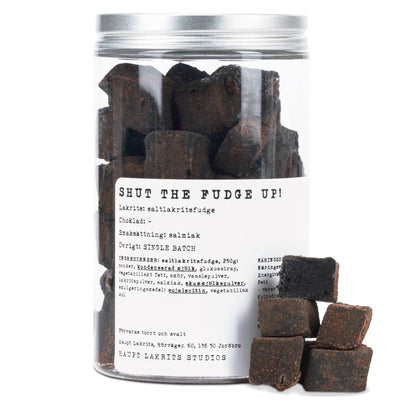 Haupt Lakrits Shut The Fudge Up - Liquorice Butter Fudge Rolled In Salt Liquorice Powder