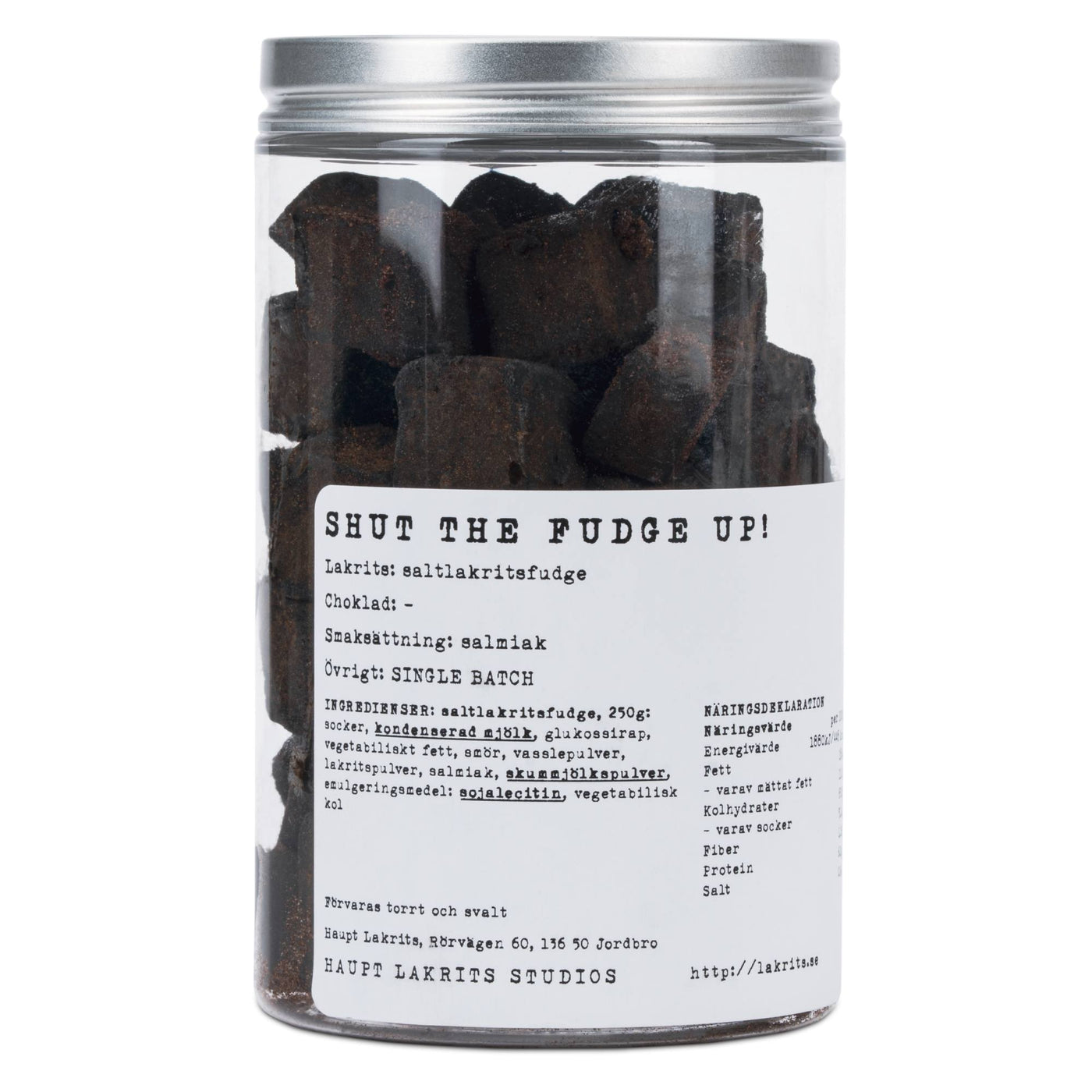 Haupt Lakrits Shut The Fudge Up - Liquorice Butter Fudge Rolled In Salt Liquorice Powder