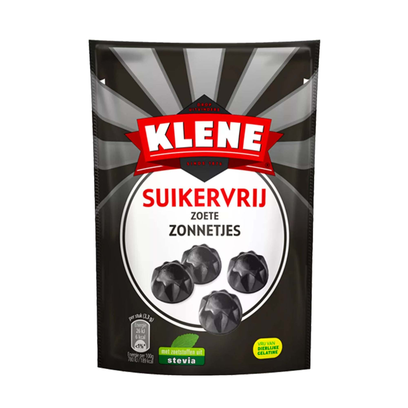 Klene Zoete Zonnetjes - Sugar Free Dutch Sweet Liquorice Sunshines