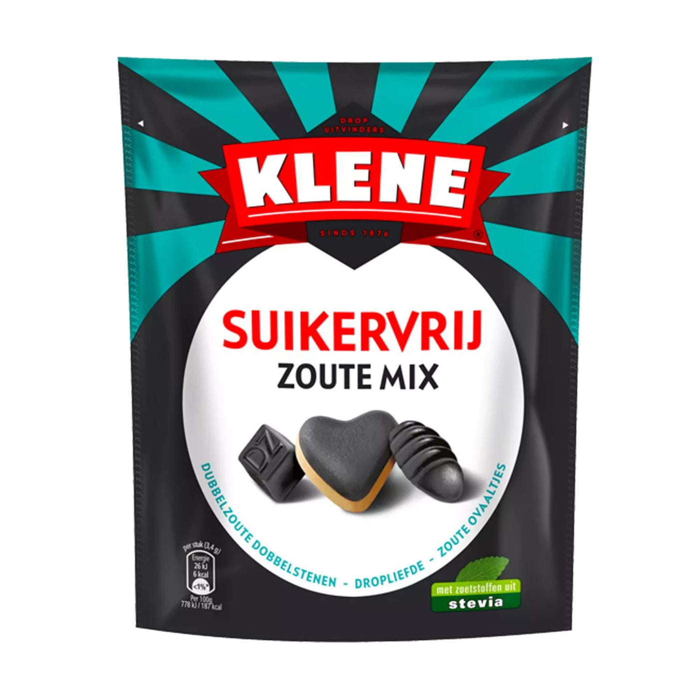 Klene Zoute Mix - Sugar Free Dutch Salt & Salmiak Liquorice Mix